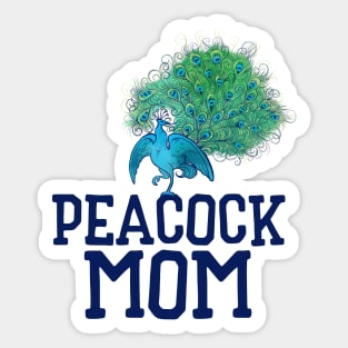 Peacock Mom Sticker